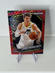 Lauri Markkanen 2024-25 Panini Prizm Black Red Power Prizms Jazz /75