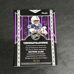 2024 Leaf Collective Kaytron Allen Shimmer Auto /20 Washington Commanders PSU