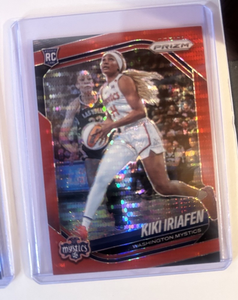 2025 Panini Prizm WNBA – Kiki Iriafen #72 Red Pulsar Prizm /299 (RC)