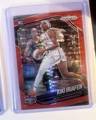 2025 Panini Prizm WNBA – Kiki Iriafen #72 Red Pulsar Prizm /299 (RC)