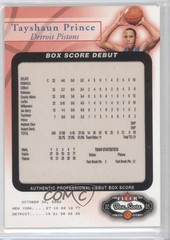 2002-03 Fleer Box Score Debut 1511/2002 Tayshaun Prince #13BSD Rookie RC 0j0