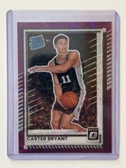 2025-26 Optic Purple Scope Optic/75 Carter Bryant Rookie Card