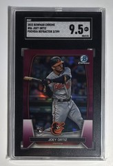 Topps 2023 Bowman Chrome #86 Joey Ortiz Fuchsia Refractor /299 RC SGC 9.5