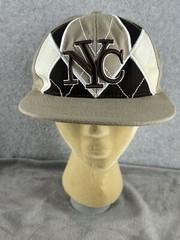 K&B Ethos New York Yankees Hat Cap Adult Large Beige Brown 212 NY Embroidered