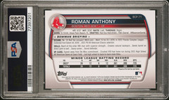 PSA 10 ROMAN ANTHONY 1st 2023 Bowman Chrome Mega Box Mojo Refractor RC GEM MINT