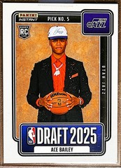 2025-26 Panini Instant Ace Bailey Draft Night RC #NBADN-5 Jazz /1980
