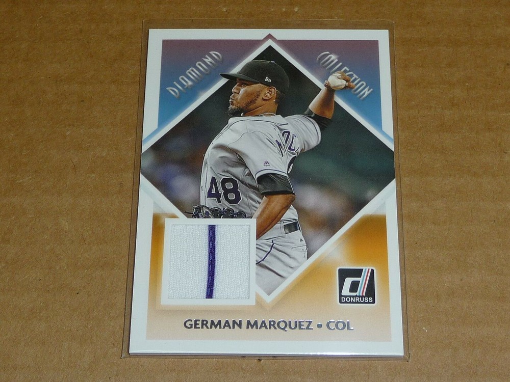 2018 Panini Donruss DIAMOND COLLECTION GERMAN MARQUEZ JERSEY ROCKIES R5751