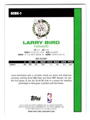 2025-26 Topps #80BK-1 Larry Bird 1980-81 Topps Basketball