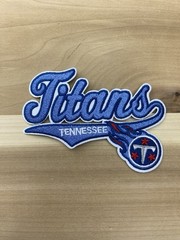 Set Of 3 Tennessee Titans Embroidered Iron On Patches 2.5”-3”