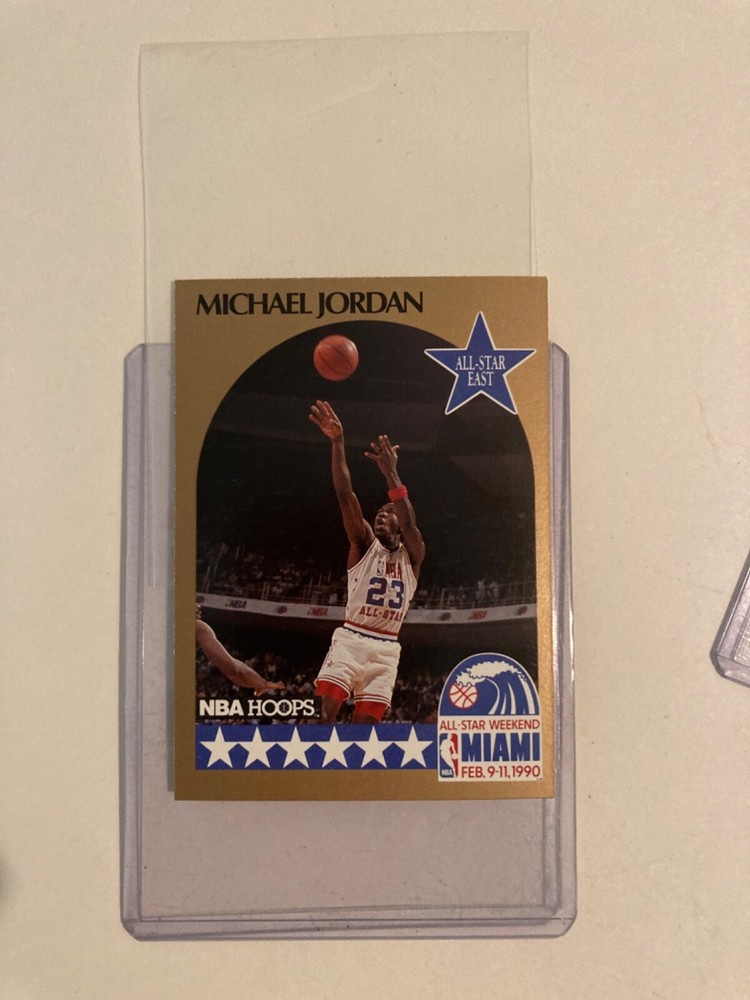 1990-91 NBA Hoops – All-Star Game #5 Michael Jordan RARE error card