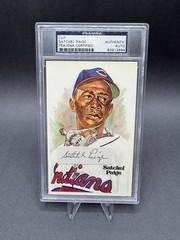 Satchel Paige Signed Cut Auto Postcard PSA/DNA Authenticated