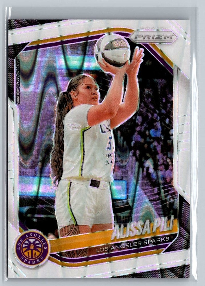 2025 Panini Prizm WNBA #78 Alissa Pili White Seismic Prizms