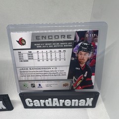 Upper Deck Glow-Up Encore Jake Sanderson Ottawa Senators Lot GU-3 E-117 (368)
