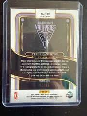 2025 Panini Select White Prizm WNBA Veronica Burton #45/99 WNBA