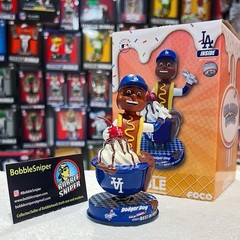 DODGER DOG Los Angeles Dodgers « Ice Cream Helmet » Mascot MLB Bobblehead