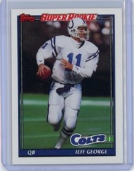 JEFF GEORGE 1991 Topps Super Rookie #349 Colts