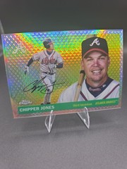 2025 Topps Chrome Platinum Chipper Jones Diamond Etch Refractor /55