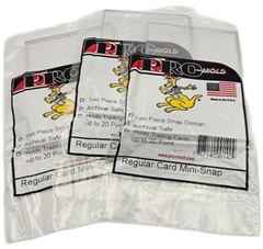 (3) Pro-Mold Regular UV Mini Snap Card Holder Original PC1 Fits Storage Boxes