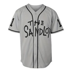 Sandlot Baseball Jersey Yeah-Yeah #11 Gray Stitched Men&rsquo;s Size X-Large XL