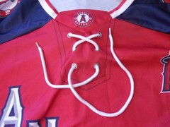 Los Angeles Angels of Anaheim #26 Long Sleeve tie up Hockey Jersey 2XL 2026 SGA