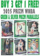 2025 Panini Prizm WNBA SILVER/GREEN PRIZM PARALLELS (BUY 3 GET 1 FREE) You Pick