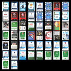Donruss Optic Purple Blue Pink Prizm Lot 50 Basketball Cards Bulk Dealer Stars