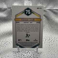 2026 Bowman Shotaro Morii Scouts Top 100 Chrome Aqua Refractor #/125 Athletics