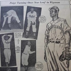 Satchel Paige 1948 Cleveland Indians St Louis Browns Negro League Sporting News