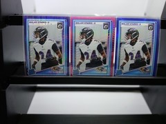 Malaki Starks 2025 Optic #256 3 Rookies Lot Pink Purple Shock Blue Ravens RC K3