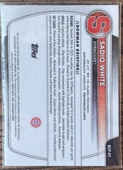 2025-26 Bowman #BCP-41 Sadiq White Jr. Pink Mojo Refractor #/199 (i21101)