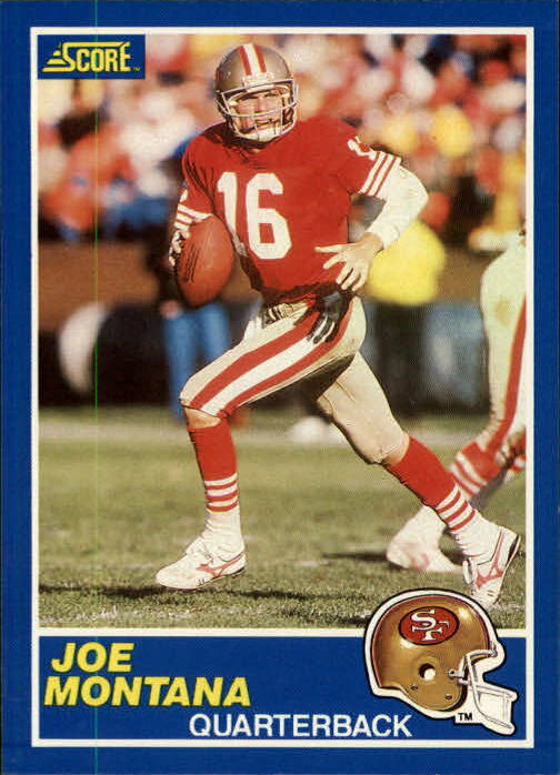 1989 Score Football « Main Set » Cards #1 to #165 Rookies and Veterans