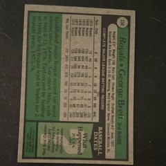 Topps 1979 George Brett #330 All-Star Kansas City Royals MLB Baseball Card