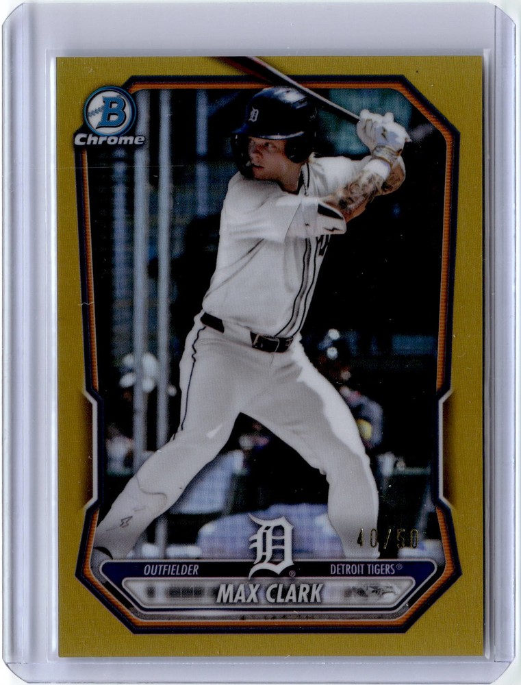 2026 Bowman #BCP-2 Max Clark Chrome Prospects Gold Refractor #/50