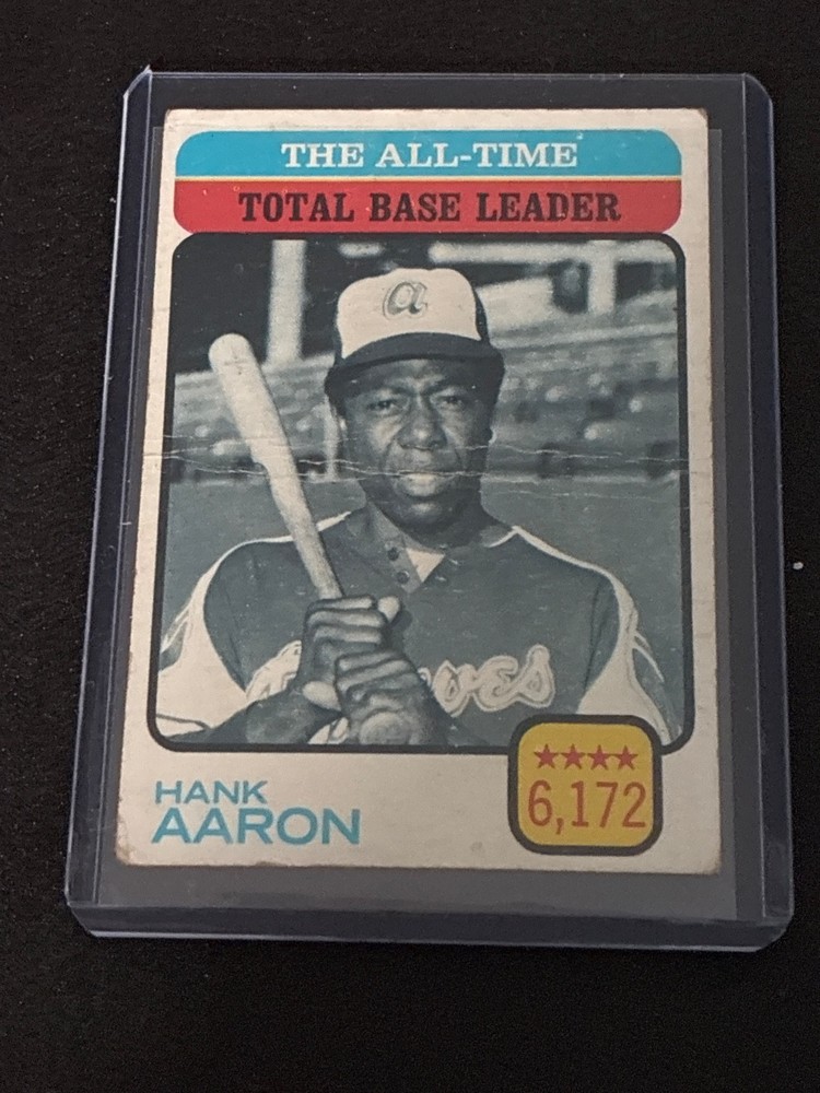 1973 Topps – All-Time Leaders Hank Aaron #473Has crease in middle