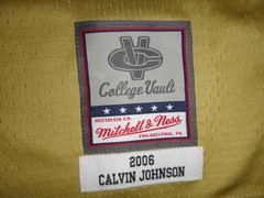Men&rsquo;s Big & Tall Calvin Johnson NCAA Georgia Tech Mitchell & Ness Legacy Jersey
