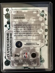 2025-26 Topps Chrome Update Anthony Edwards #CG-6 Refractor Clutch Gene