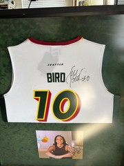 Sue Bird Autograph Seattle Storm Jersey and Photo Framed