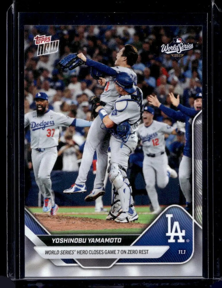 2025 Topps Now #925 Yoshinobu Yamamoto Base Card (Quantity)