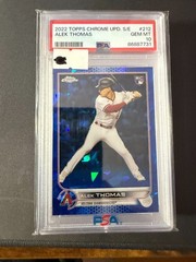 2022 Topps Chrome Update Sapphire #212 Alek Thomas RC PSA 10