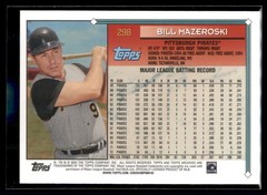 2024 Topps Archives Bill Mazeroski #298 Pittsburgh Pirates