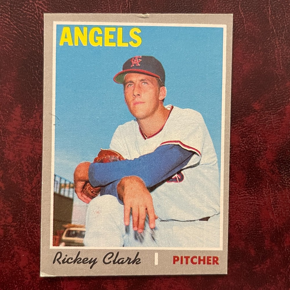 1970 Topps Set RICKEY CLARK ROOKIE semi high #586 CALIFORNIA ANGELS – EX++