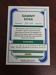 2026 Panini Donruss #60 Sammy Sosa Blue Laser /249