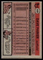 1981 Topps Dave Parker Pittsburgh Pirates #640