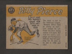 1960 TOPPS BILLY PIERCE ALL STAR #571 – HIGH # – EX+ (1270)