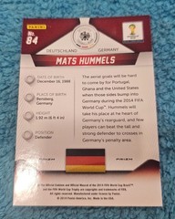 2014 Panini Prizm World Cup Yellow Red Pulsar Mats Hummels Germany #84