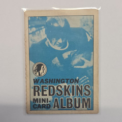 Washington Redskins Mini Card Album Football Blue/Black/White