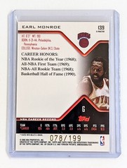 2004-05 Topps Finest X-Fractor #139 Earl Monroe /199 New York Knicks HOF