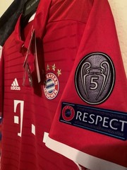 Bayern Munich 2016/2017 Home UCL Jersey Adizero Size M #LEWANDOWSKI
