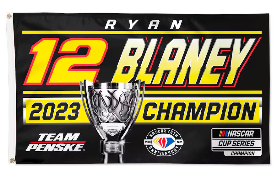 2023 Ryan Blaney #12 Champion Cup Nascar Racing 3×5 FT Flag Wall Decore Banner