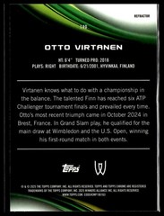 2025 Topps Chrome Tennis 140 Otto Virtanen Refractor
